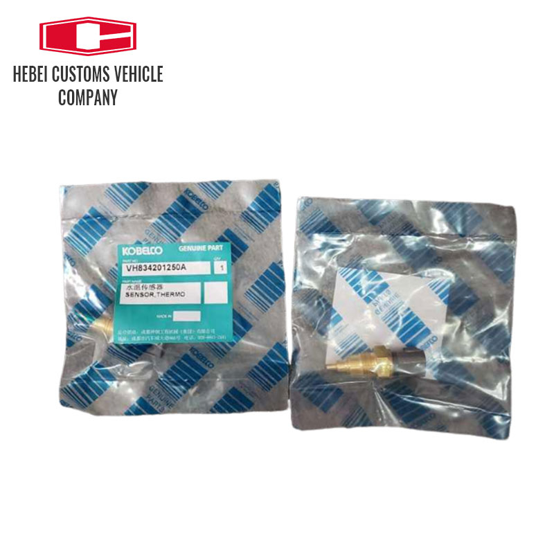Sensor de temperatura del agua J05E Motor diesel VH834201250A Conector automotriz para SK200-8 SK210-8 SK330-8 Partes de repuesto de excavadores