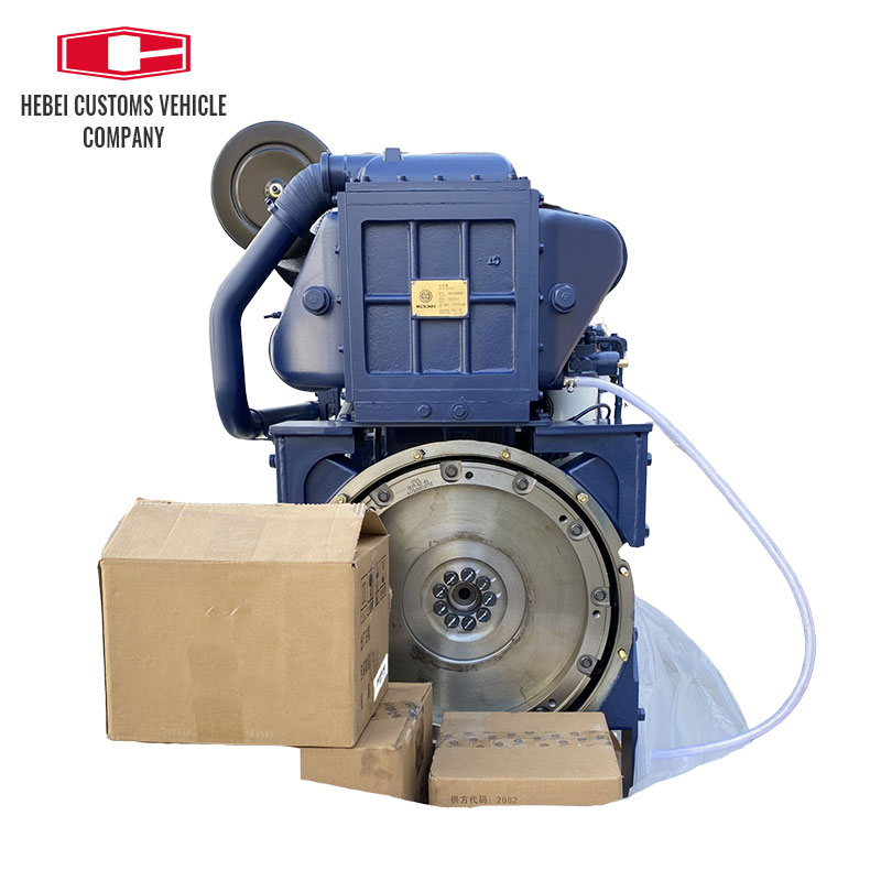 Motor diésel para barcos marinos de 4 tiempos, 6 cilindros, serie WD12, con caja de cambios avanzada, arranque eléctrico para barcos, exportador de motores diésel marinos refrigerados por agua