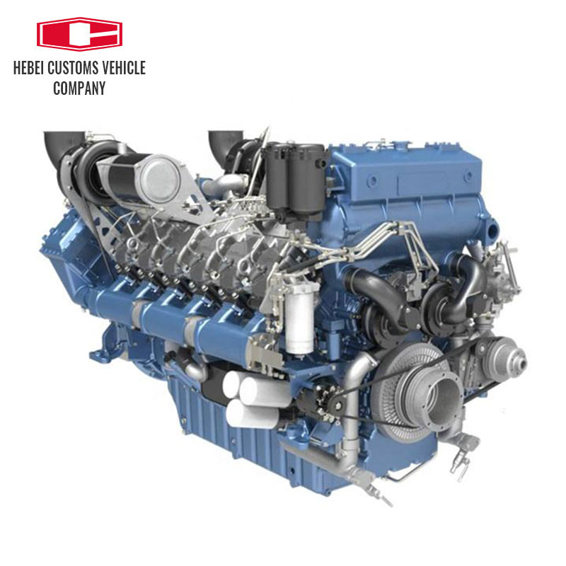 Motor diésel para barcos marinos serie 900HP - 1500HP 12M33 con arranque eléctrico de caja de cambios avanzada para exportador de motores diésel marinos refrigerados por agua para barcos