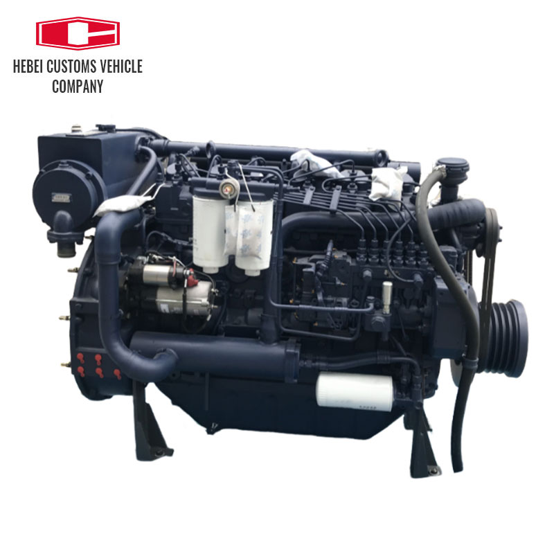  Motor diésel para barco marino Weichai WP6C140-23 con caja de cambios avanzada para motor diésel refrigerado por agua 