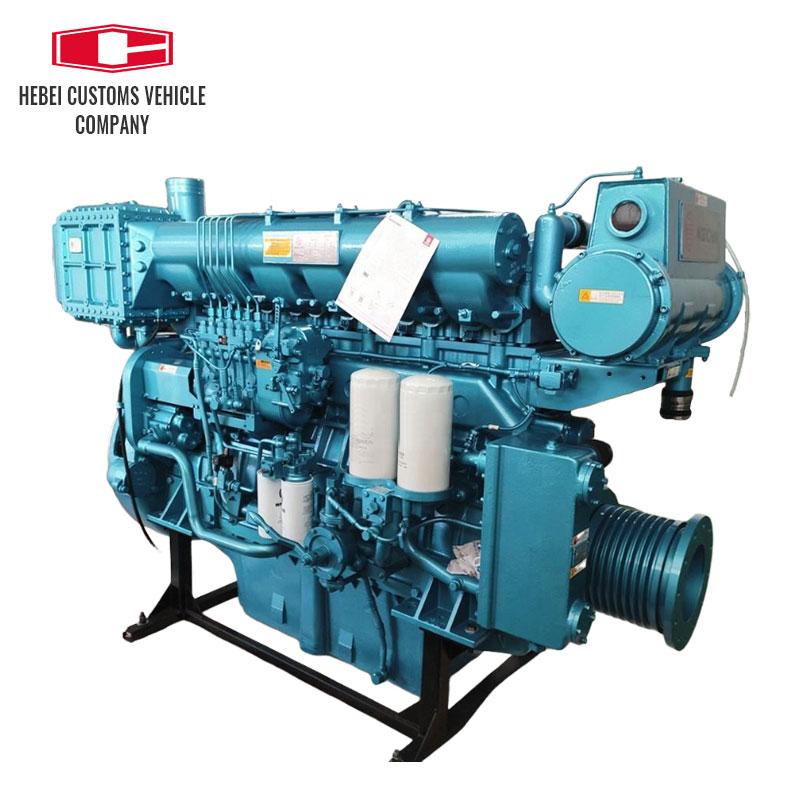 Motor diésel para barco marino X6170ZC818-5 con arranque eléctrico de caja de cambios avanzada para exportador de motor diésel marino refrigerado por agua