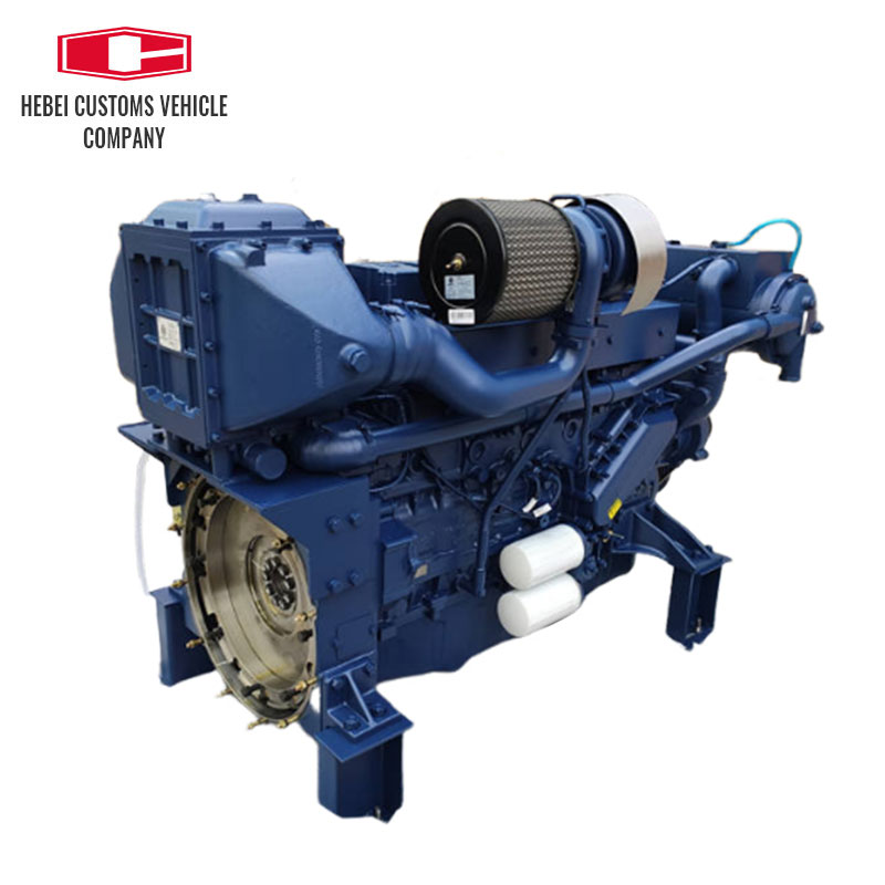 Motor diésel para barco marino, WP12C400-18, 6 cilindros, motor diésel refrigerado por agua de ingeniería para barco de pesca