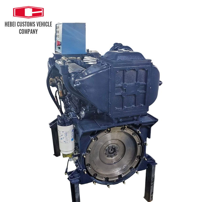  Motor diésel marino WD12C350-18, 6 cilindros, maquinaria de ingeniería refrigerada por agua, motor diésel marino para barcos con bomba de agua Industrial