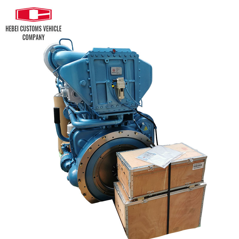 Motor diésel para barco marino X6170ZC818-5 con arranque eléctrico de caja de cambios avanzada para exportador de motor diésel marino refrigerado por agua