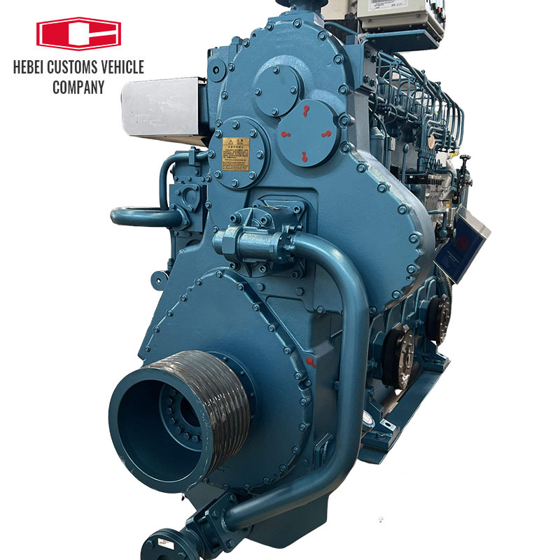 Para Weichai CW6200ZC motor diésel marino refrigerado por agua 450 Kw /750 rpm para barcos refrigeración por agua posenfriamiento turboalimentado