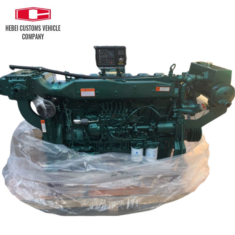 Motor diésel para barco marino WP12 WD12 WD615 con caja de cambios avanzada, arranque eléctrico para barco, exportador de motor diésel marino refrigerado por agua