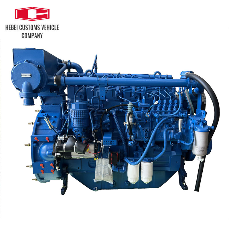 WP6C50-15 Motor diésel para barco marino, bomba de agua con posenfriamiento turboalimentado, Motor para barco, 4 tiempos, 6 cilindros