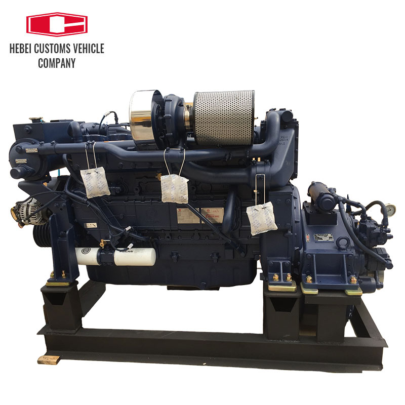 Motor diésel marino WD10 WD10C WD10C240-18 WD10C278-15 WD10C326-21 Motor de maquinaria de ingeniería refrigerado por agua de 6 cilindros para barcos con bomba de agua industrial