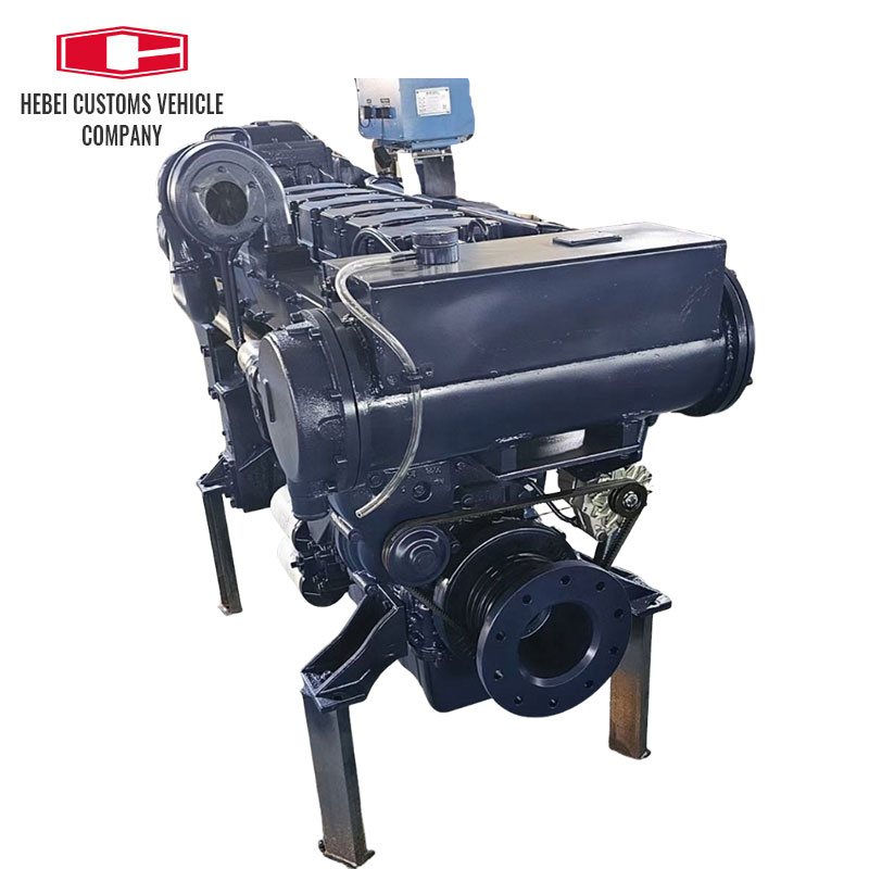  Motor diésel marino WD12C350-18, 6 cilindros, maquinaria de ingeniería refrigerada por agua, motor diésel marino para barcos con bomba de agua Industrial