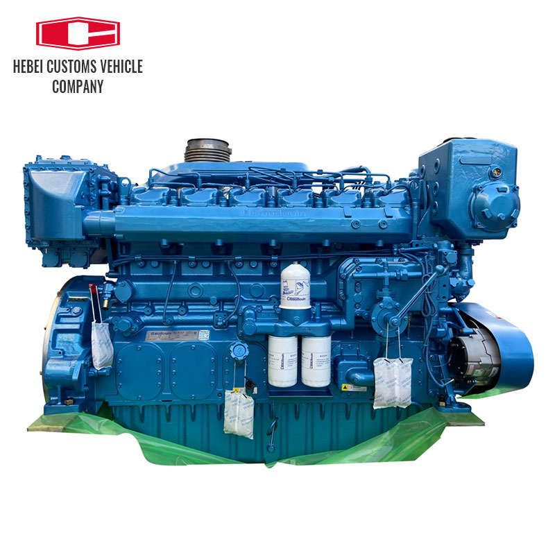  Motor diésel marino 6M26C500-18, 500HP, Weichai Baudouin, motor diésel refrigerado por agua para barcos, apto para barcos marinos