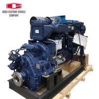  Motor diésel marino WD10C170-15, 6 cilindros, maquinaria de ingeniería refrigerada por agua, motor diésel marino para barcos industriales con bomba de agua