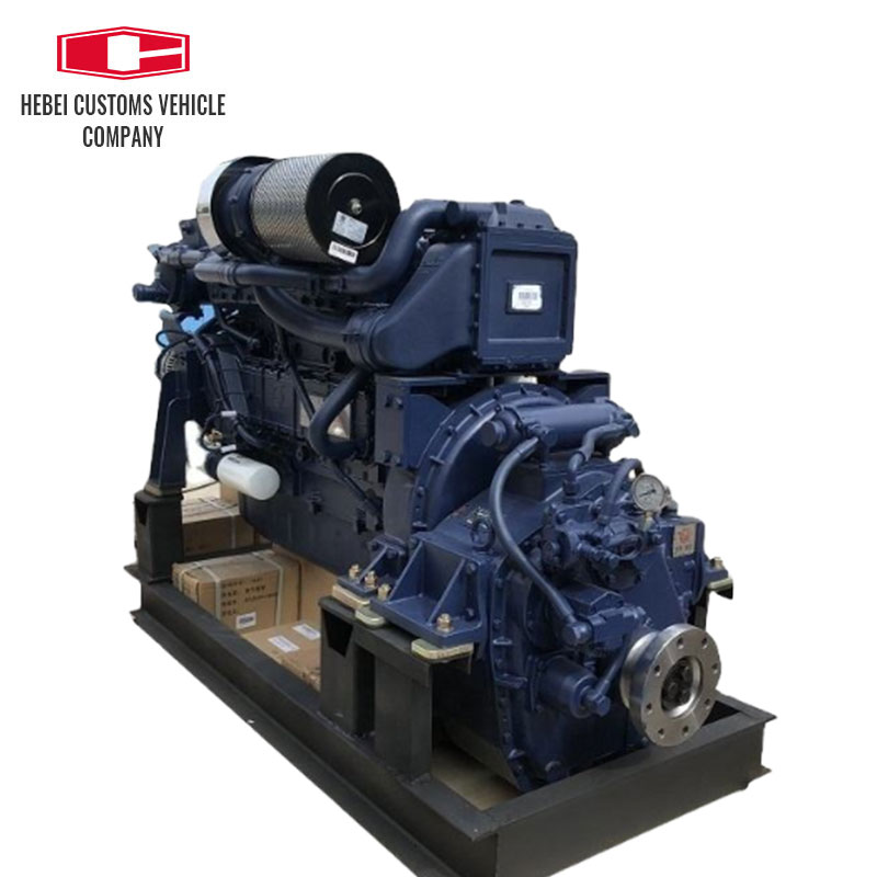 Motor diésel marino WD10C218-15, 6 cilindros, maquinaria de ingeniería refrigerada por agua, motor diésel marino para barcos industriales con bomba de agua