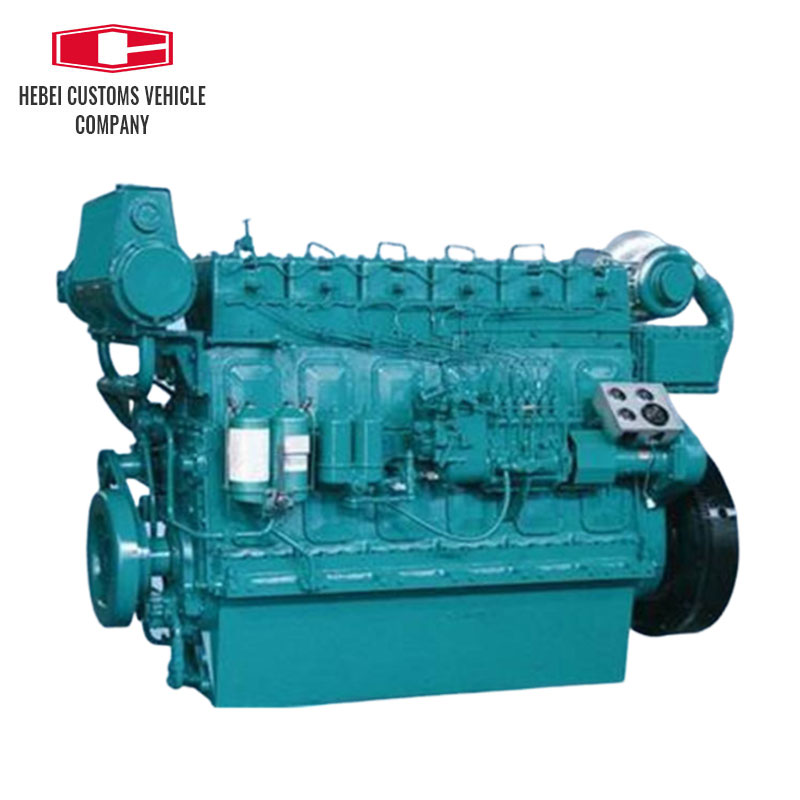 Motor diésel marino, 6 cilindros, ingeniería refrigerada por agua, maquinaria de WD618.C1-1, motor diésel marino para barcos industriales con bomba de agua