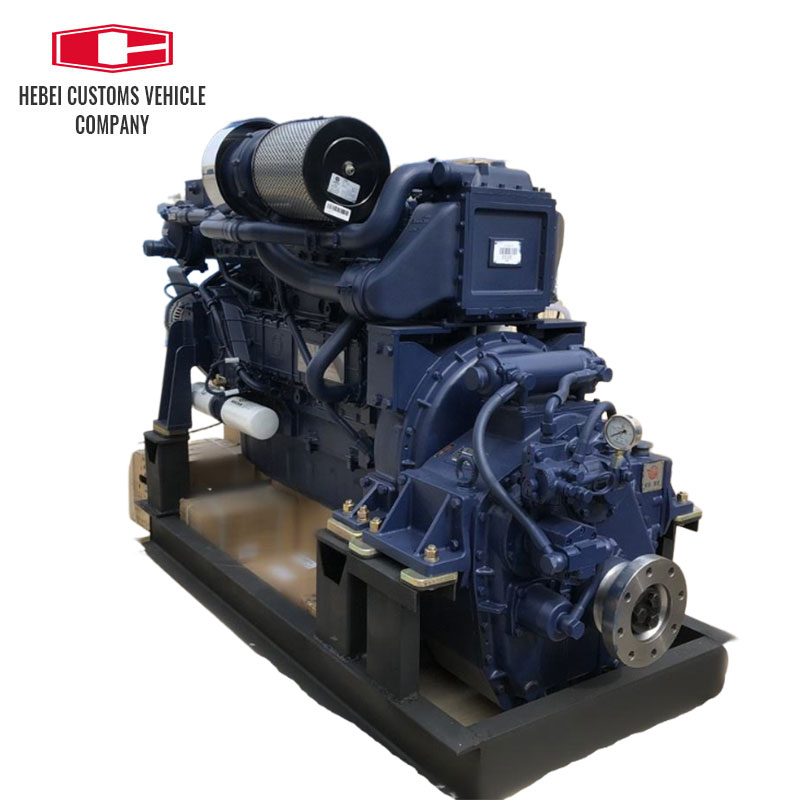 Motor diésel marino WD10 WD10C WD10C240-18 WD10C278-15 WD10C326-21 Motor de maquinaria de ingeniería refrigerado por agua de 6 cilindros para barcos con bomba de agua industrial