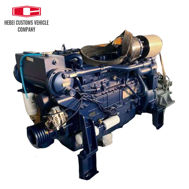 Motor diésel marino WD10C190-15 WD10C200-21, 6 cilindros, maquinaria de ingeniería refrigerada por agua, motor diésel marino para barcos industriales con bomba de agua
