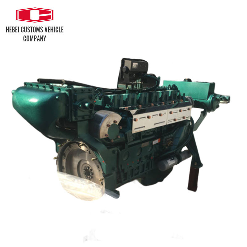Motor diésel para barco marino WP12 WD12 WD615 con caja de cambios avanzada, arranque eléctrico para barco, exportador de motor diésel marino refrigerado por agua