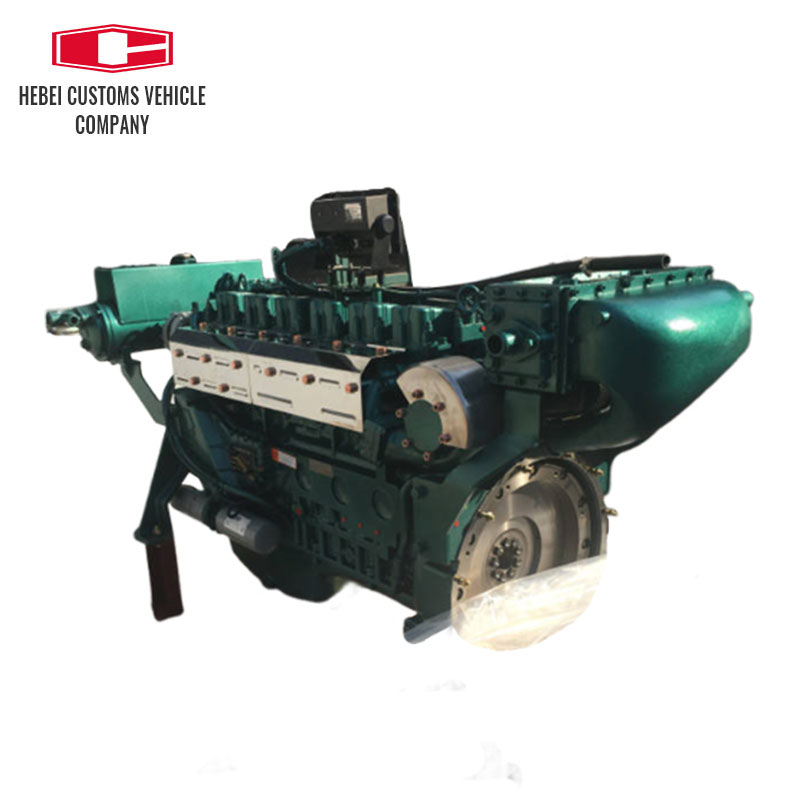 Motor diésel para barco marino WP12 WD12 WD615 con caja de cambios avanzada, arranque eléctrico para barco, exportador de motor diésel marino refrigerado por agua