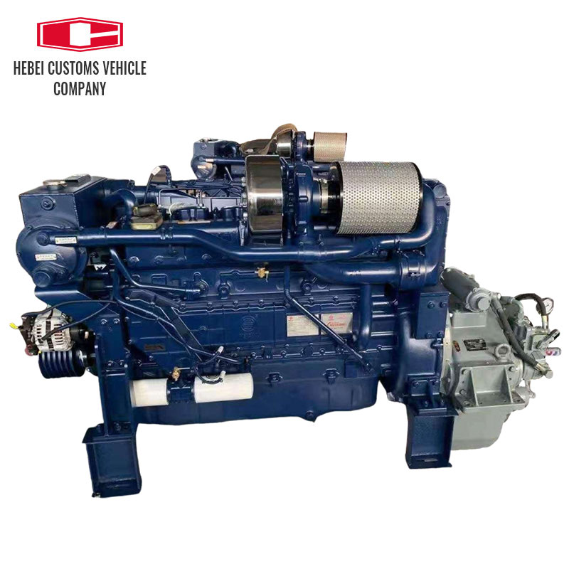 Motor diésel marino WD10C190-15 WD10C200-21, 6 cilindros, maquinaria de ingeniería refrigerada por agua, motor diésel marino para barcos industriales con bomba de agua