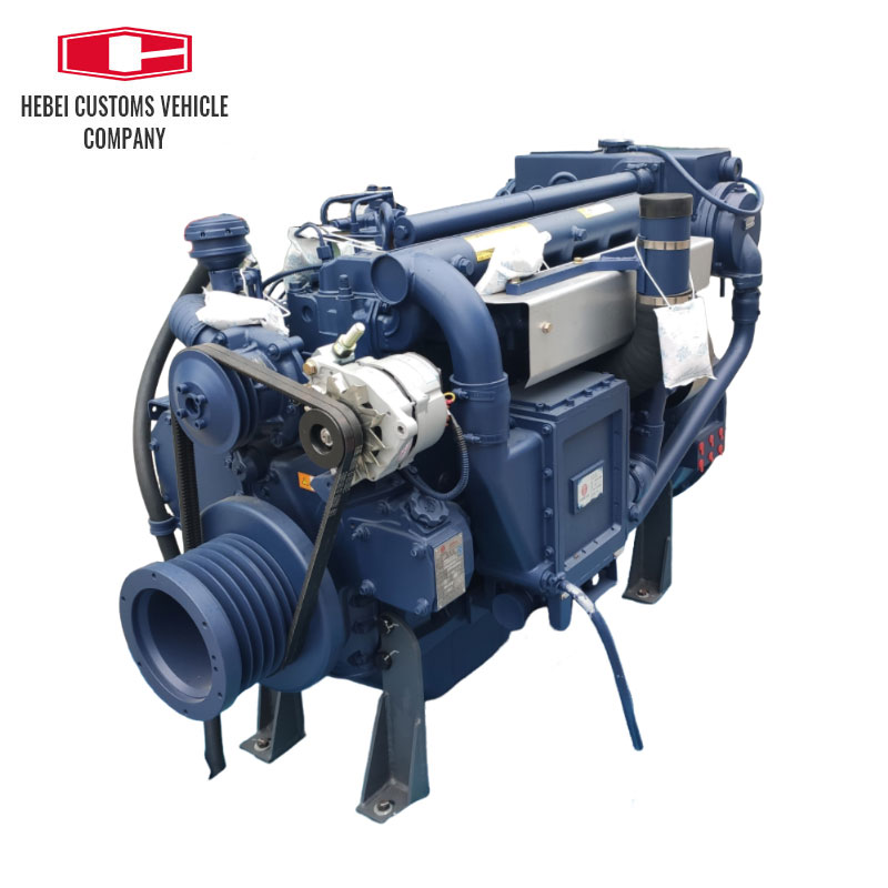 Bomba de agua de posenfriamiento turboalimentada con motor diésel para barco marino Weichai WP6C220-23 con caja de cambios avanzada para barco 