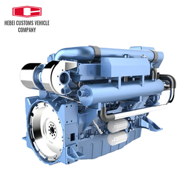 Motor diésel marino serie 330KW-405KW Weichai WP13, 6 cilindros, motor diésel refrigerado por agua de ingeniería para barco de pesca