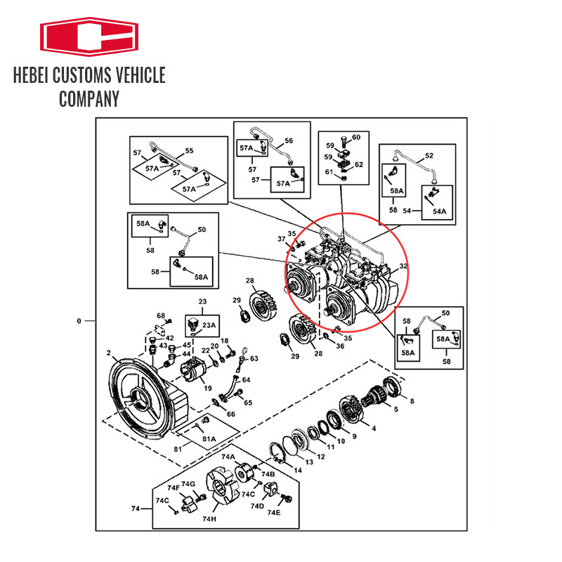 Piezas de la bomba hidráulica 9260885 Conjunto de bomba piloto de la bomba de engranajes para Hitachi HPV145 6HK1 ZX330 Partes de la bomba de la bomba de la bomba de engranajes