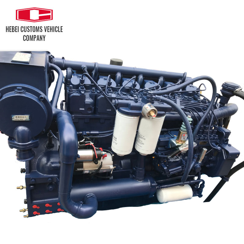 Motor diésel para barco marino Weichai WP6C142-18E220 con caja de cambios avanzada para bomba de agua de posenfriamiento turboalimentada para barco