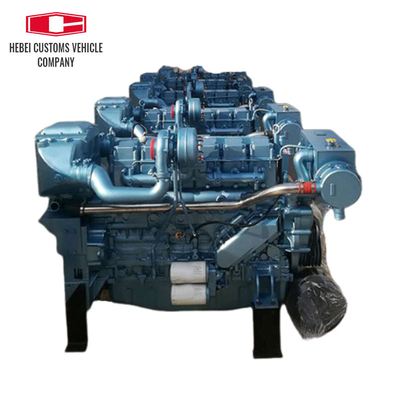  Motor diésel marino serie 330KW-405KW Weichai WP13, 6 cilindros, motor diésel refrigerado por agua de ingeniería para barco de pesca