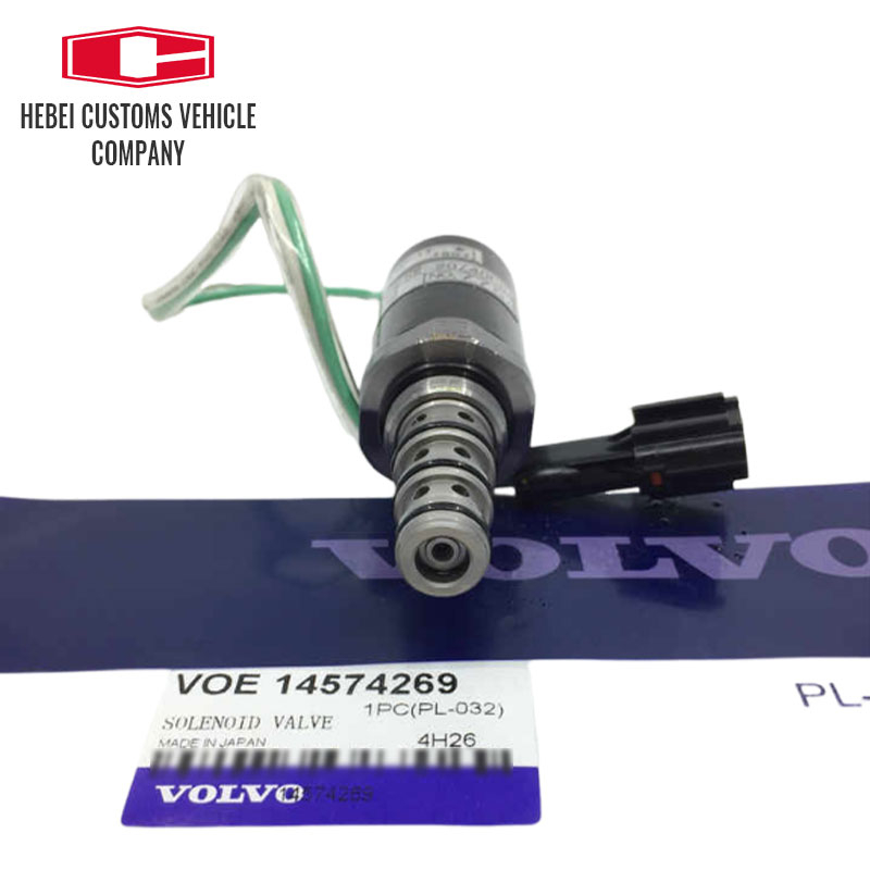 Válvula de control solenoide Solenoide 14574269 para Volvo Excavator Piezas de repuesto EC210 EC210B EC360C EC240B EC290B VOE14574269 Excavador 