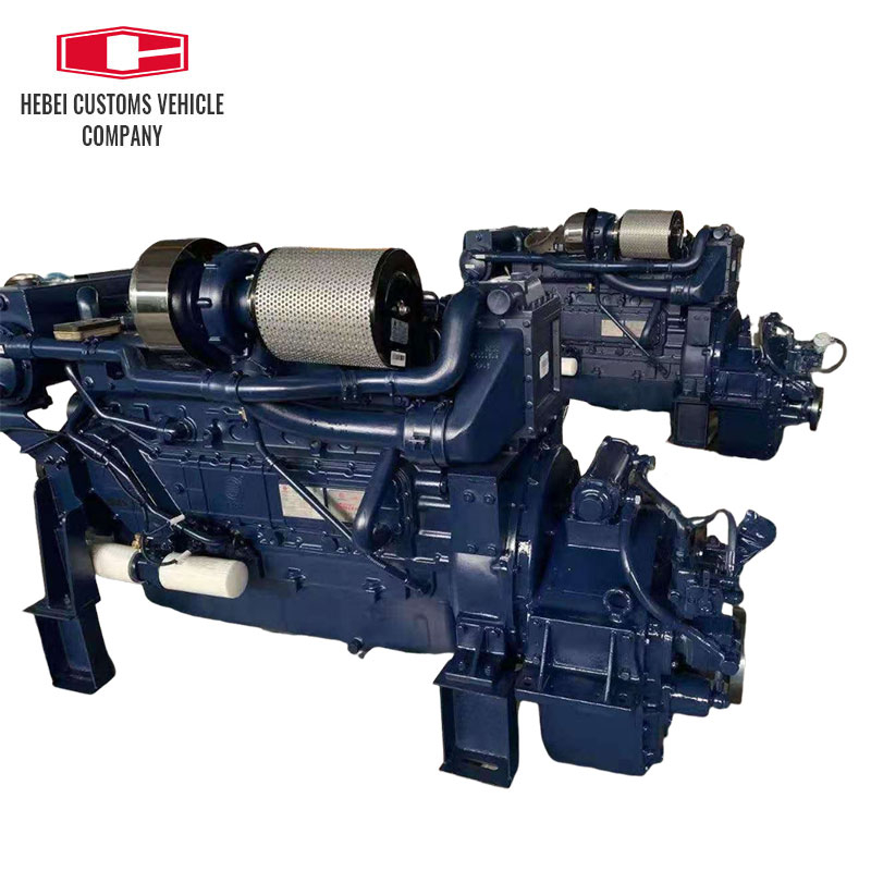 Motor diésel marino WD10C190-15 WD10C200-21, 6 cilindros, maquinaria de ingeniería refrigerada por agua, motor diésel marino para barcos industriales con bomba de agua