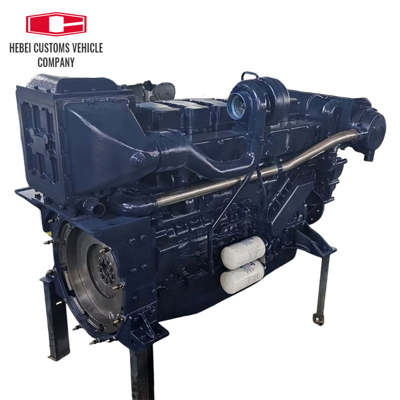  Motor diésel marino WD12C350-18, 6 cilindros, maquinaria de ingeniería refrigerada por agua, motor diésel marino para barcos con bomba de agua Industrial